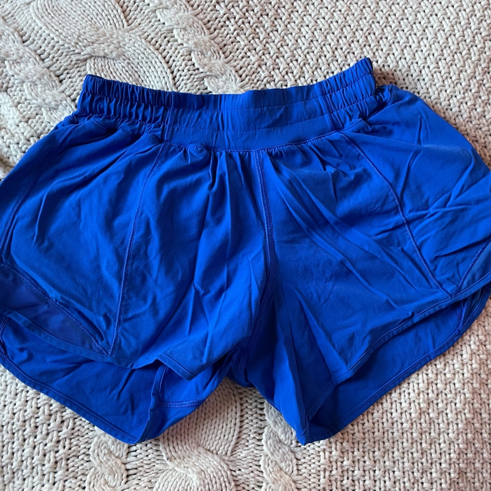 Blue Lululemon shorts